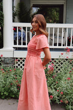 Margot Maxi in Coral