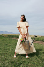 Holland Embroidered Gingham Skirt