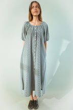Eliza Gingham Maxi Dress in Black