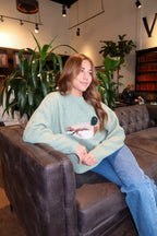 Duck Knit Sweater in Sage