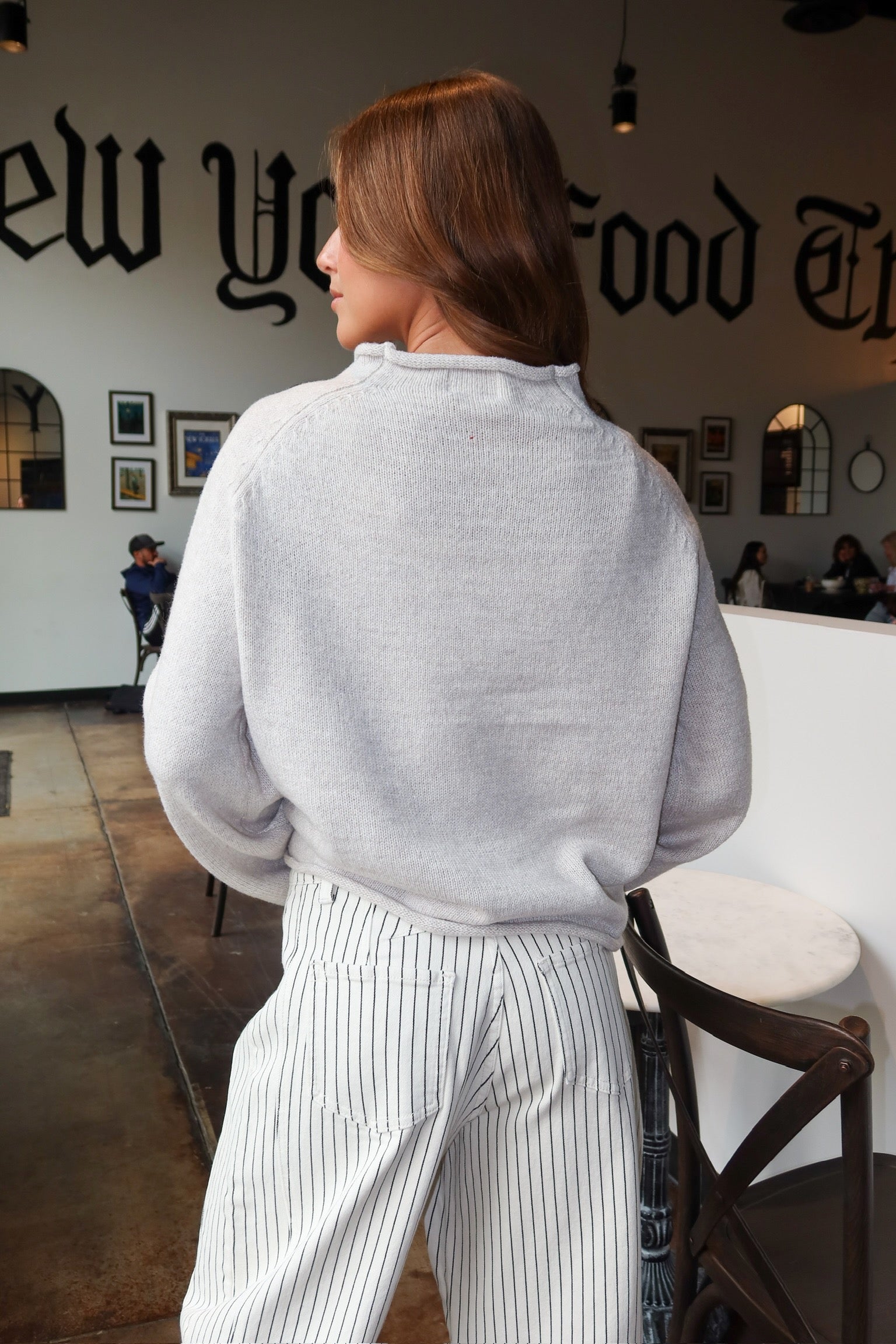 Take Flight Duck Sweater in Heather Oat