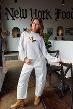Take Flight Duck Sweater in Heather Oat