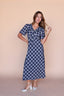 Highland Honey Plaid Midi Dress