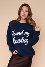 Found My Cowboy Sweater in Navy