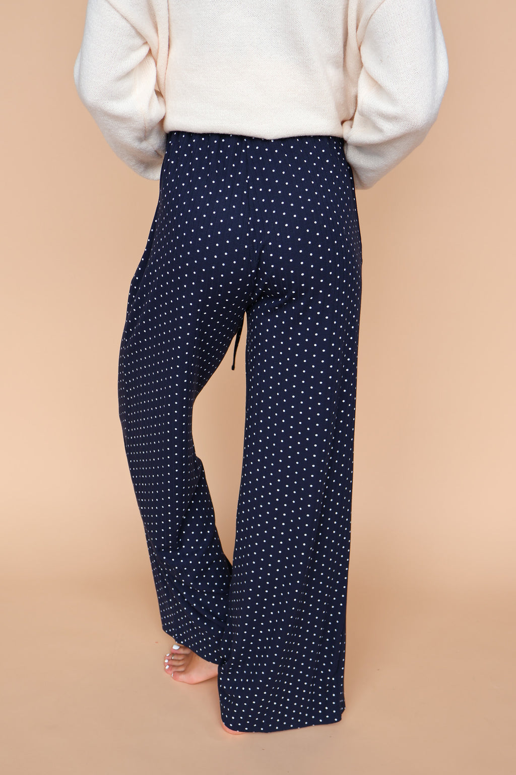 Darcy Dot Pants in Navy
