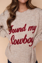 Found My Cowboy Sweater in Camel