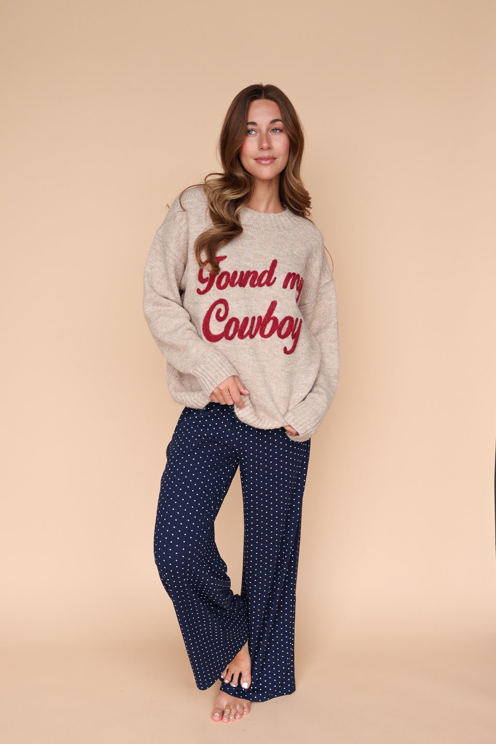 Found My Cowboy Sweater in Camel