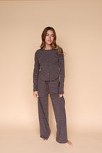 Lauren Stripe Pants in Brown