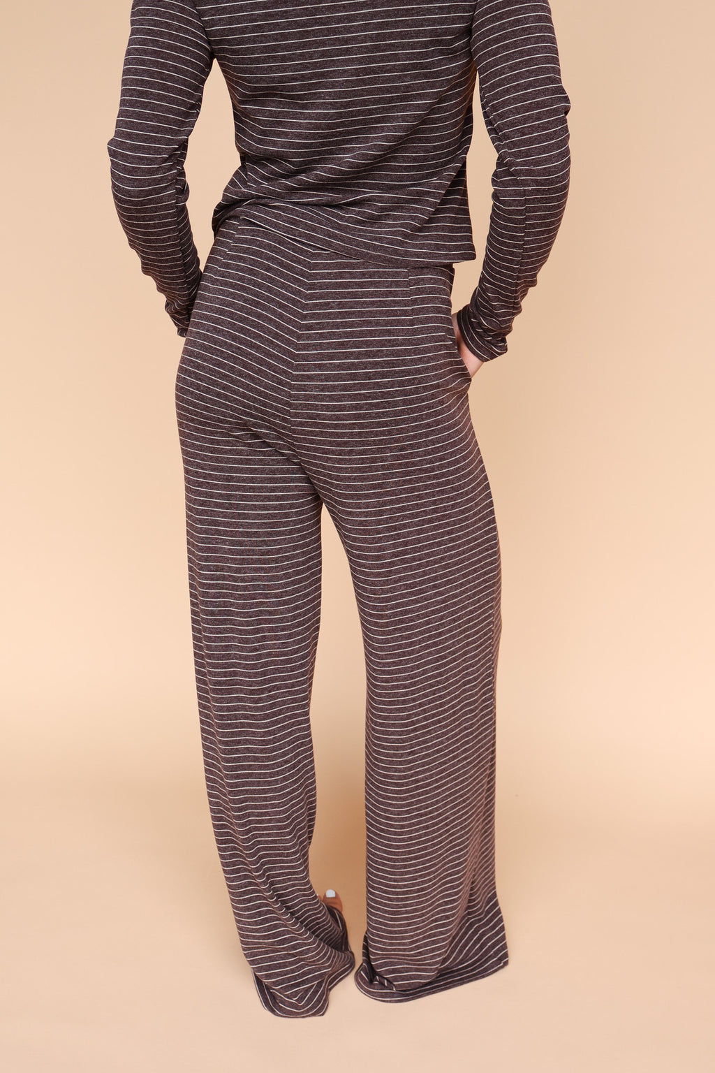 Lauren Stripe Pants in Brown