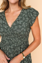 Emily Floral Maxi in Green