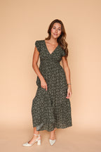 Emily Floral Maxi in Green