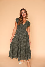 Emily Floral Maxi in Green