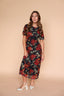 Sookie Black Mesh Floral Dress