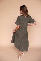 Lane Gingham Midi in Espresso