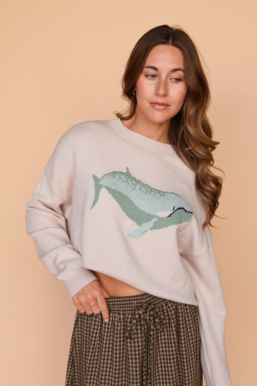 Gypsy Whale Sweater in Oatmeal