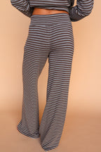 Logan Stripe Lounge Pants in Brown/Grey