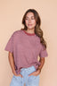 Jess Stripe Tee in Marsala