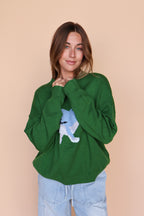 Gypsy Whale Sweater in Green
