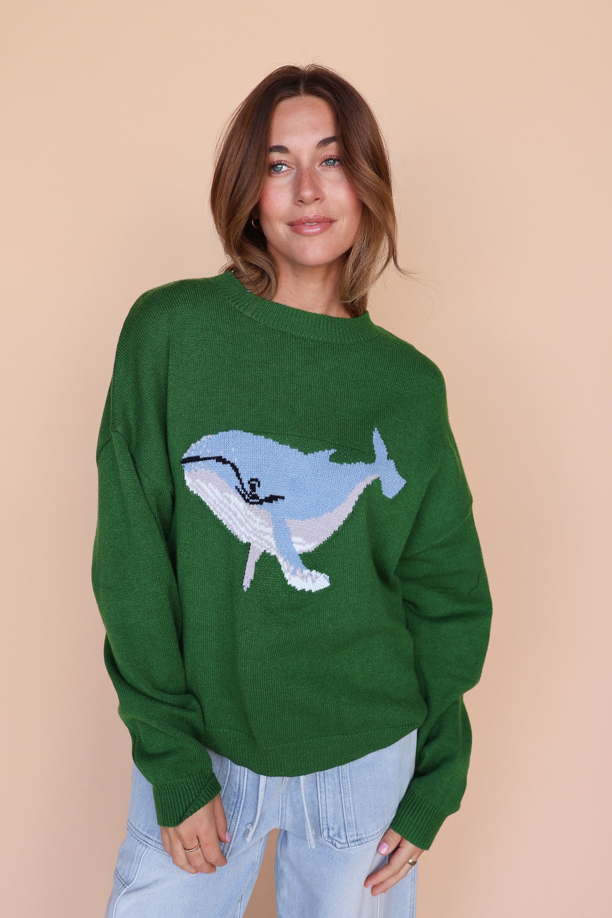 Gypsy Whale Sweater in Green Main image