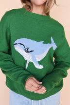 Gypsy Whale Sweater in Green