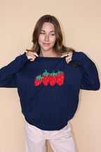 Strawberry Sweater in Navy