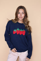 Strawberry Sweater in Navy