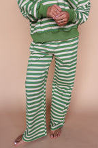 Bennett Stripe Pants in Green