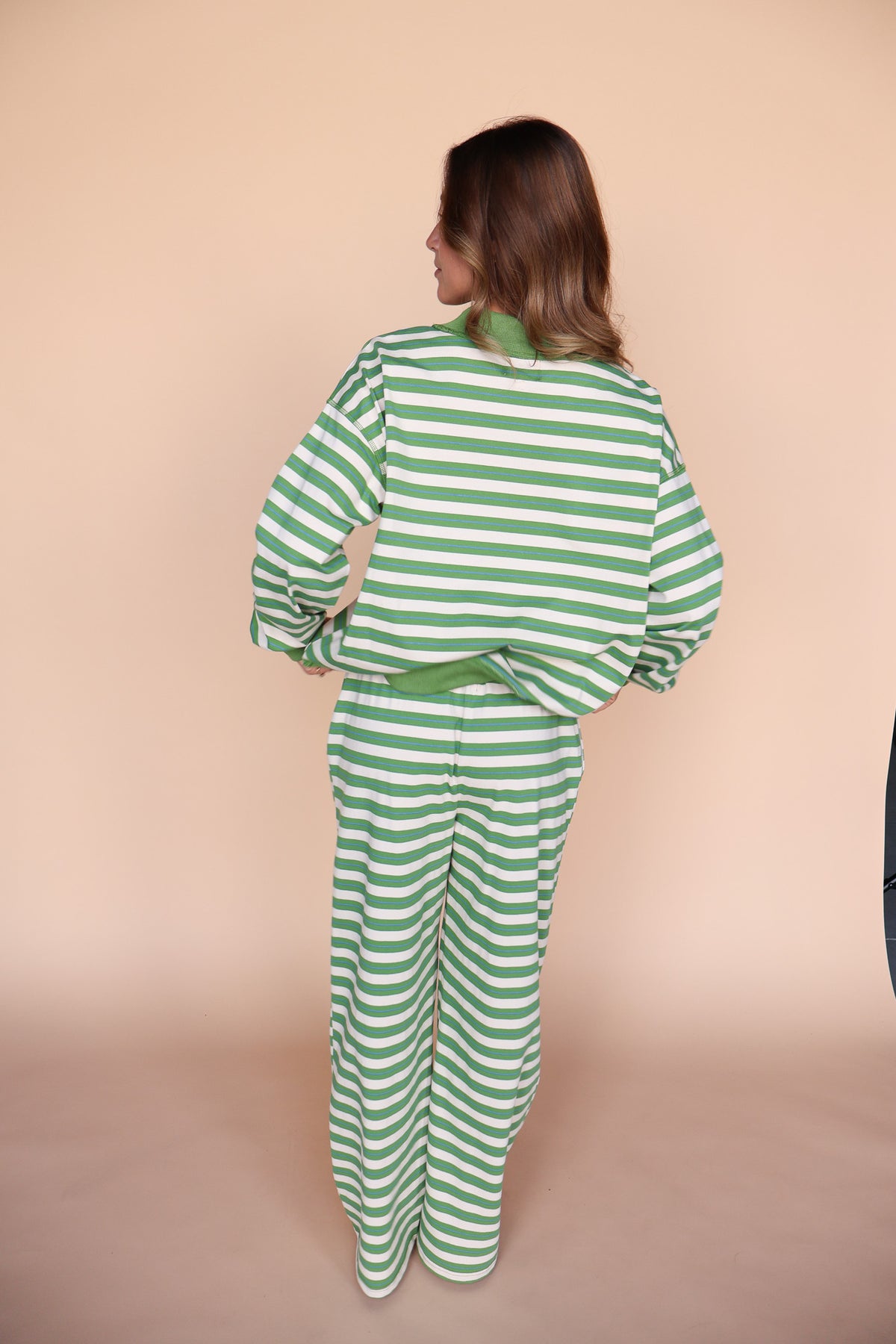 Bennett Stripe Pants in Green