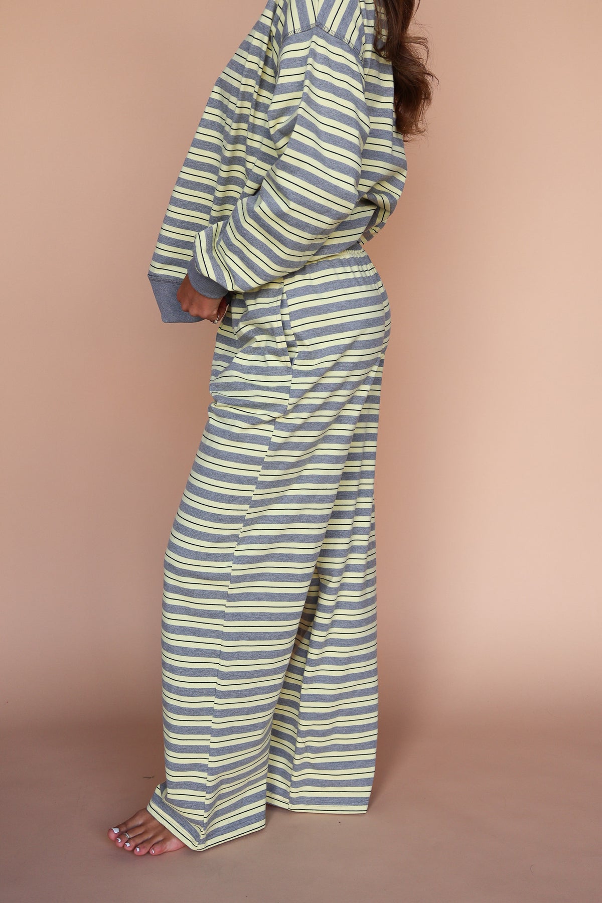 Bennett Stripe Pants in Yellow Secondary image