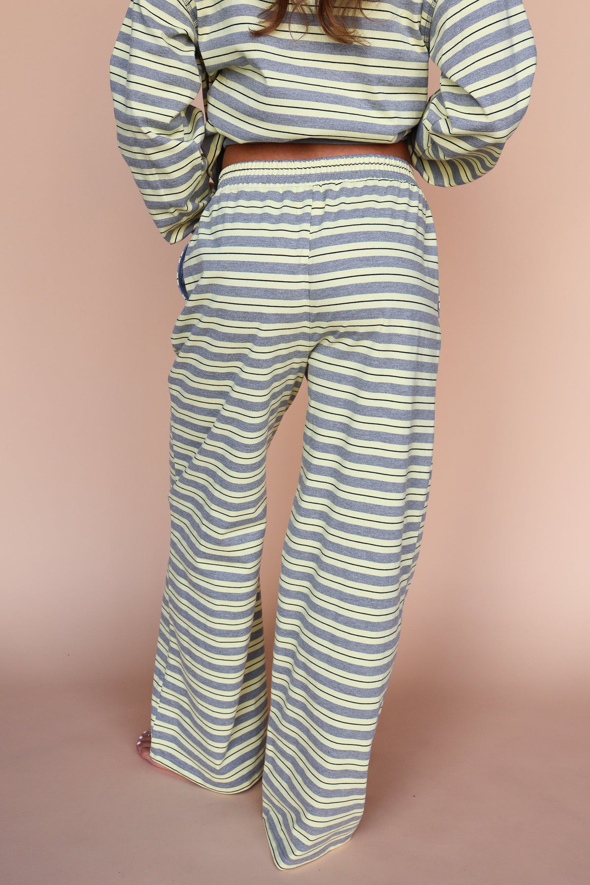 Bennett Stripe Pants in Yellow