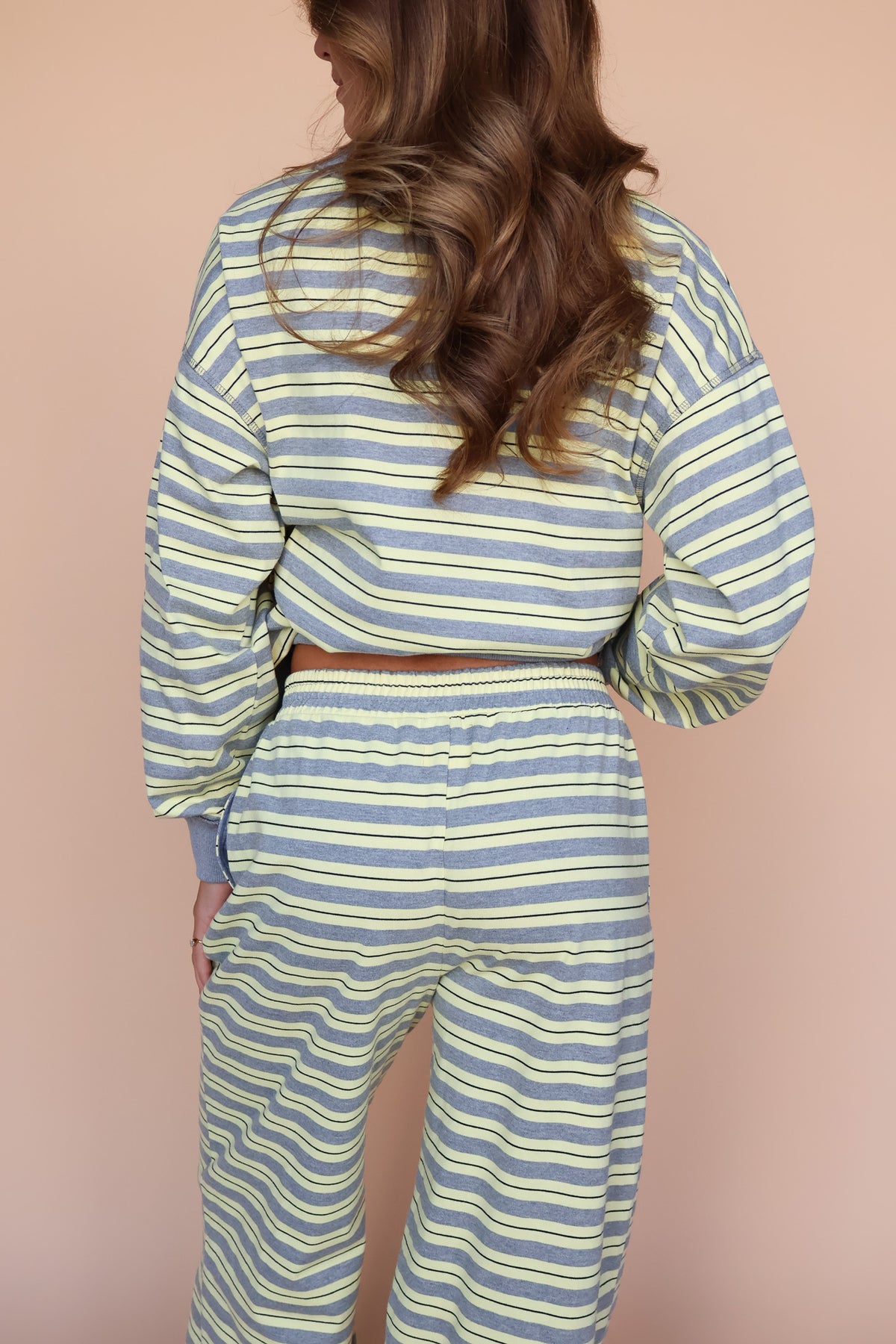 Bennett Stripe Pants in Yellow