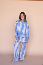 Bennett Stripe Pants in Blue