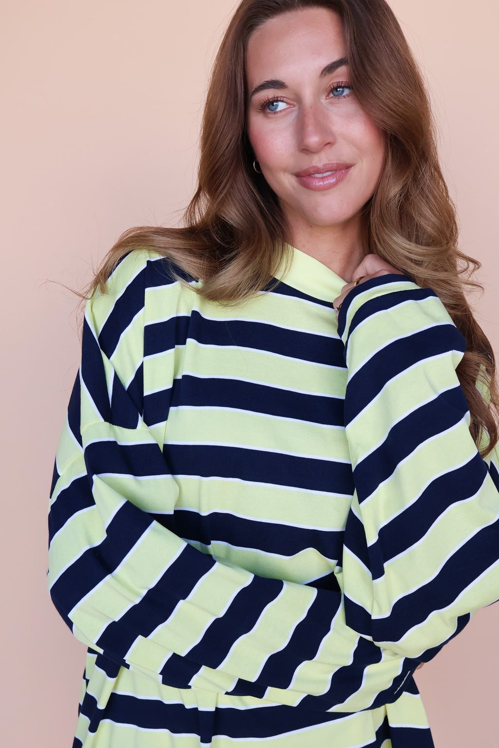 Lemon Fizz Stripe Pullover