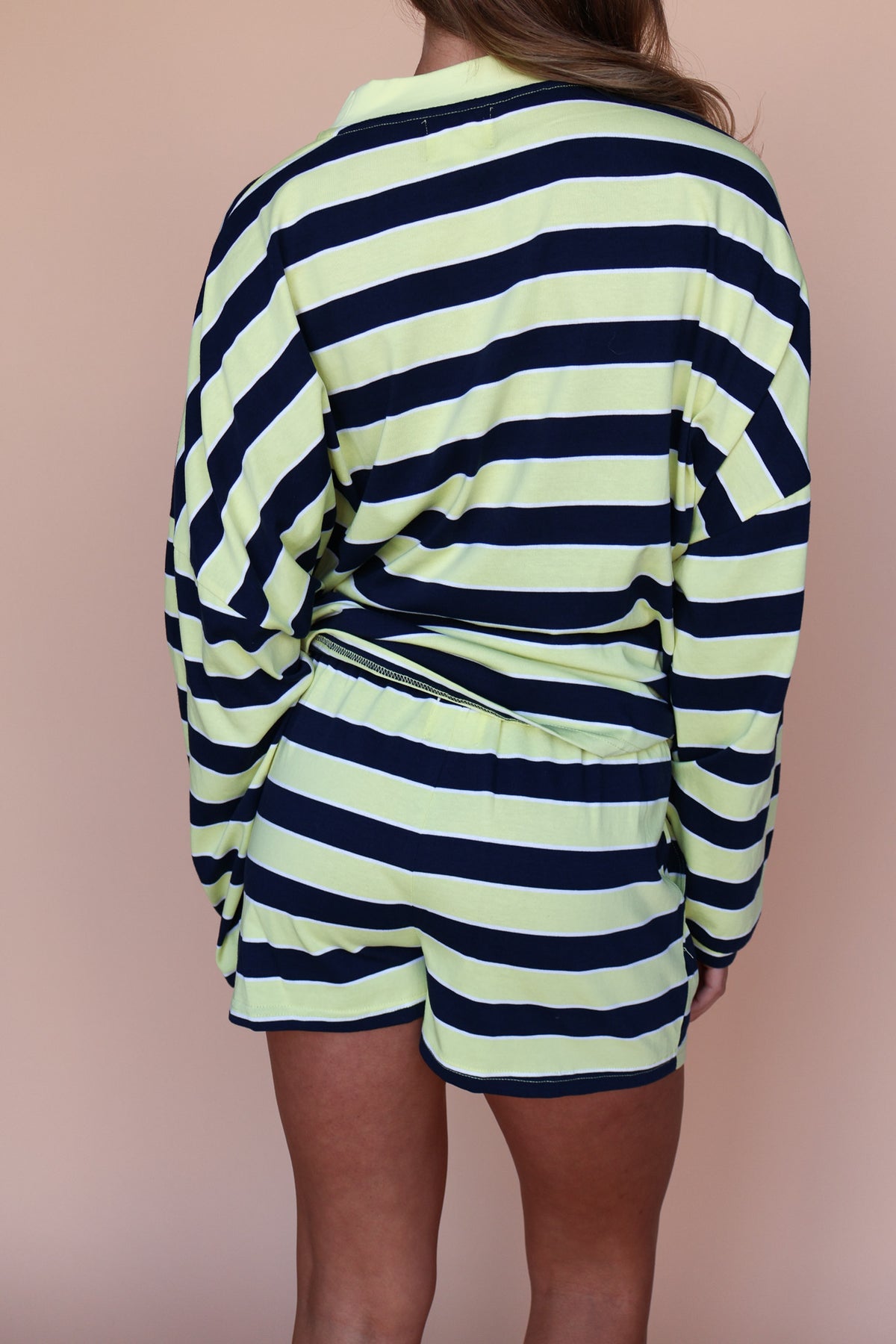 Lemon Fizz Stripe Shorts