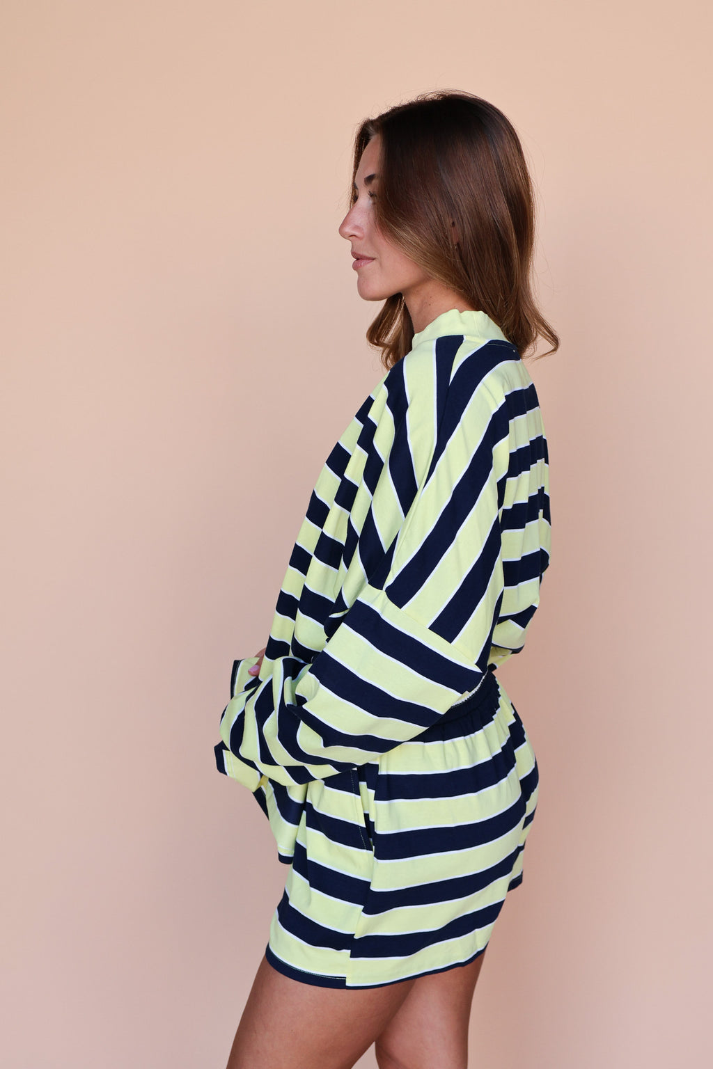 Lemon Fizz Stripe Shorts