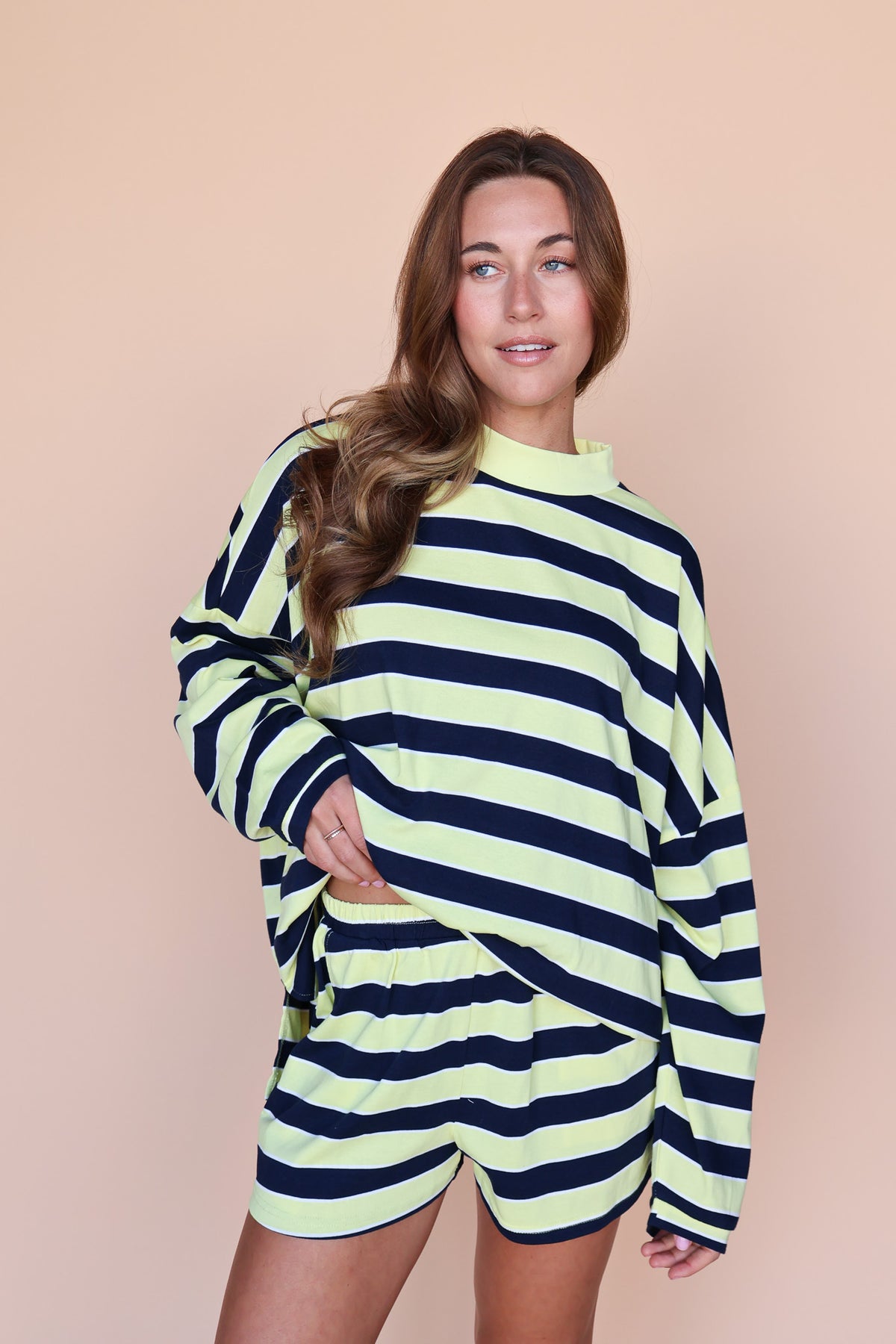 Lemon Fizz Stripe Pullover