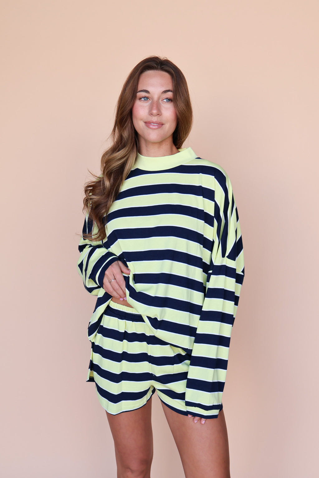 Lemon Fizz Stripe Shorts