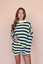 Lemon Fizz Stripe Shorts