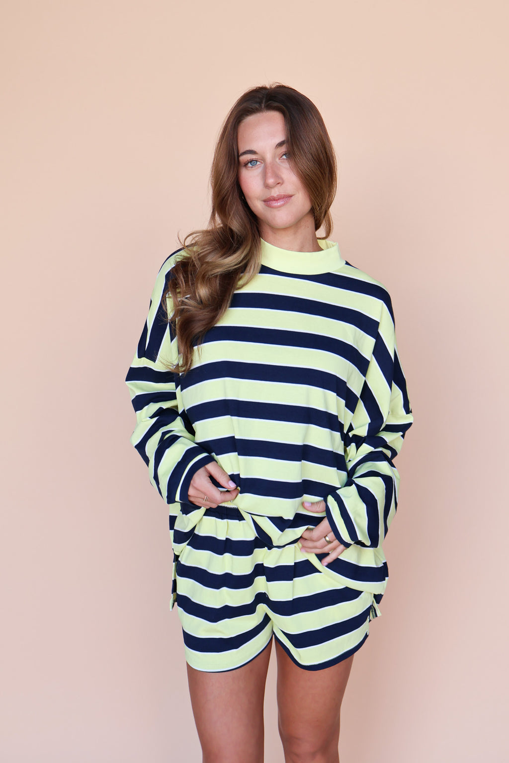 Lemon Fizz Stripe Shorts
