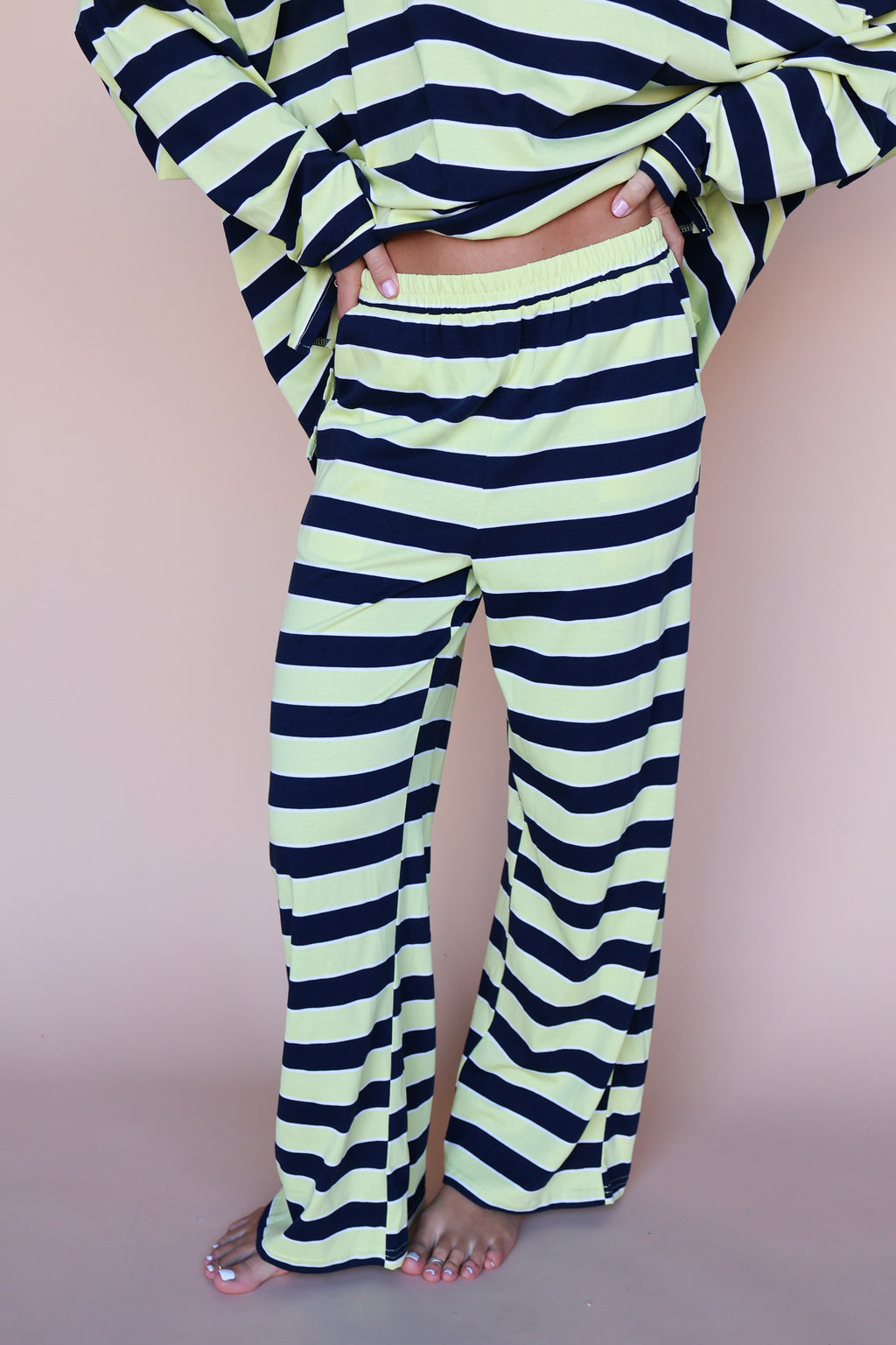 Lemon Fizz Stripe Pants