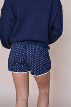 Darcy Dot Shorts in Navy