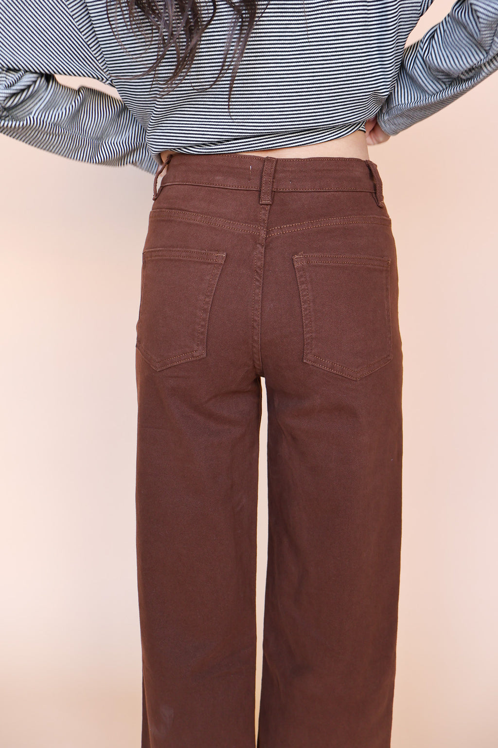 Cotton Twill Pants in Brown