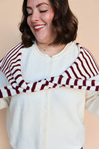 Sloane Layered Cardigan in Cream