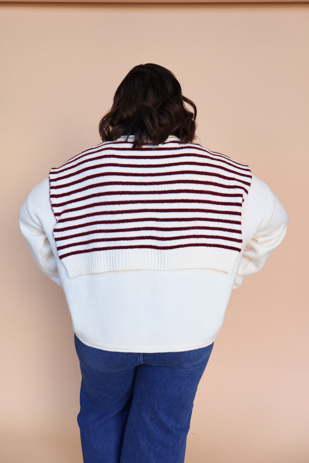 Sloane Layered Cardigan in Cream