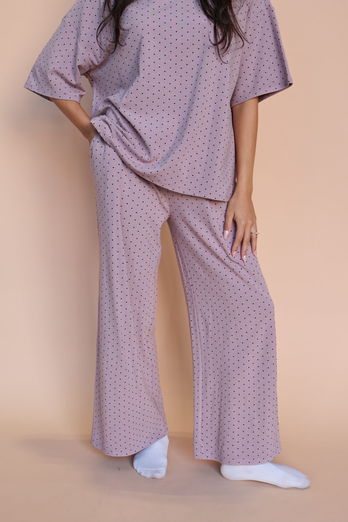 Fleece Polka Dot Pants Secondary image