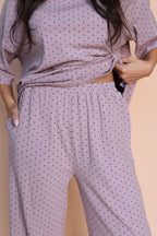 Fleece Polka Dot Pants