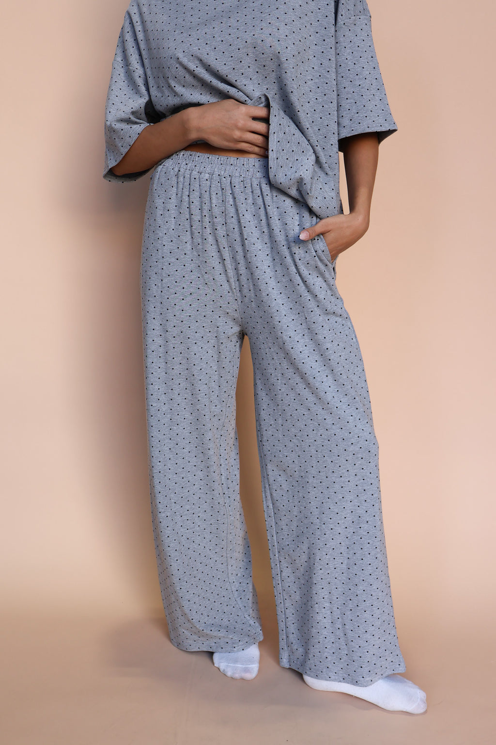 Fleece Polka Dot Pants