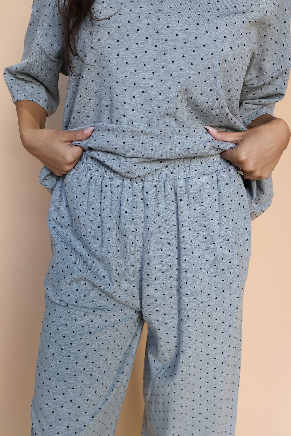 Fleece Polka Dot Pants