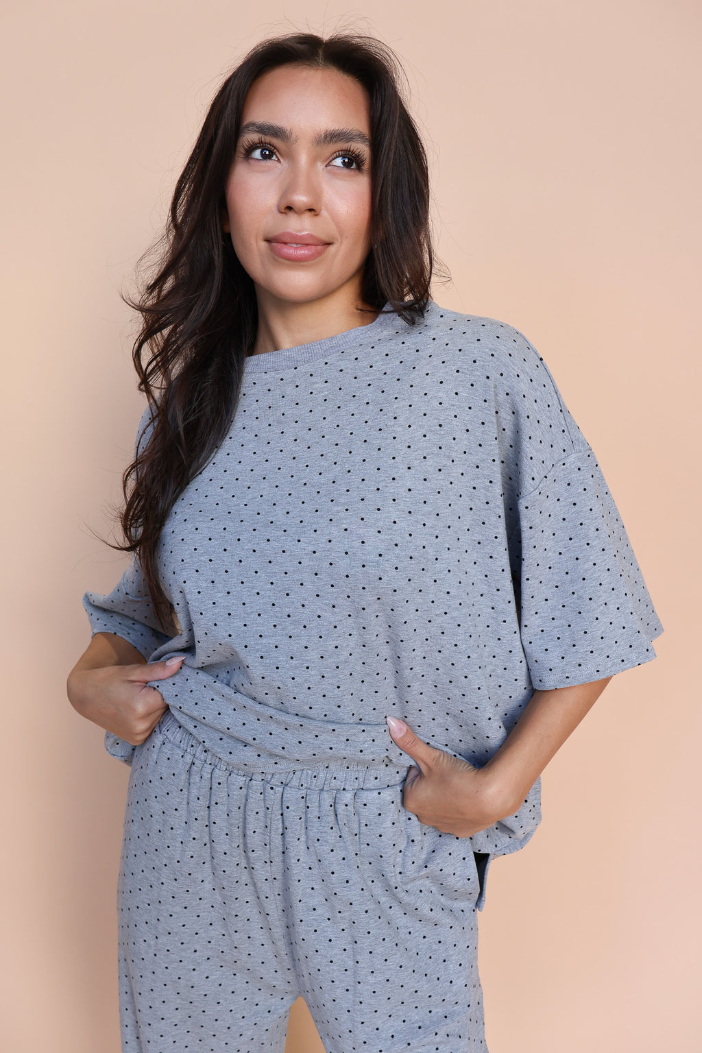 Fleece Polka Dot Tee