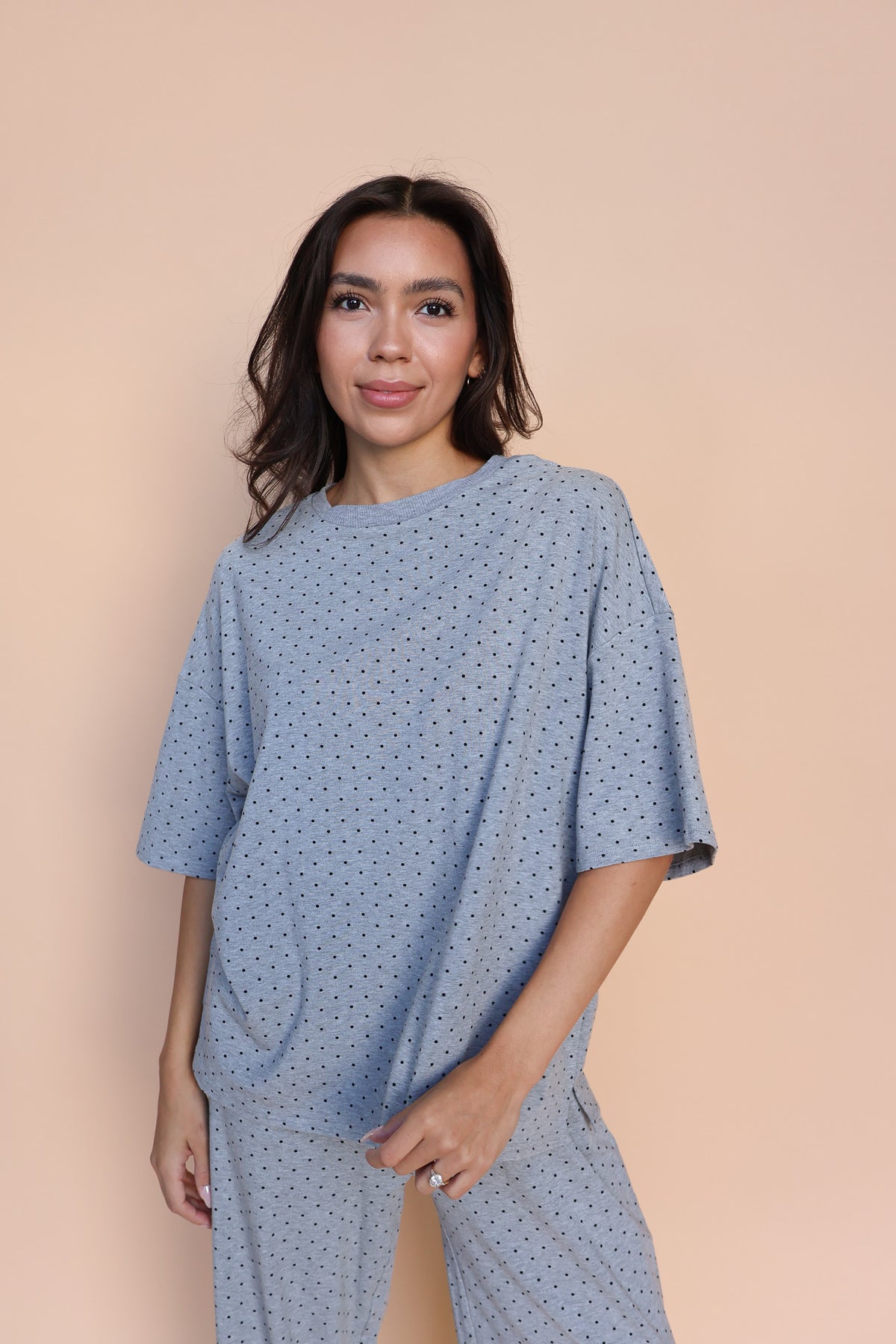 Fleece Polka Dot Tee